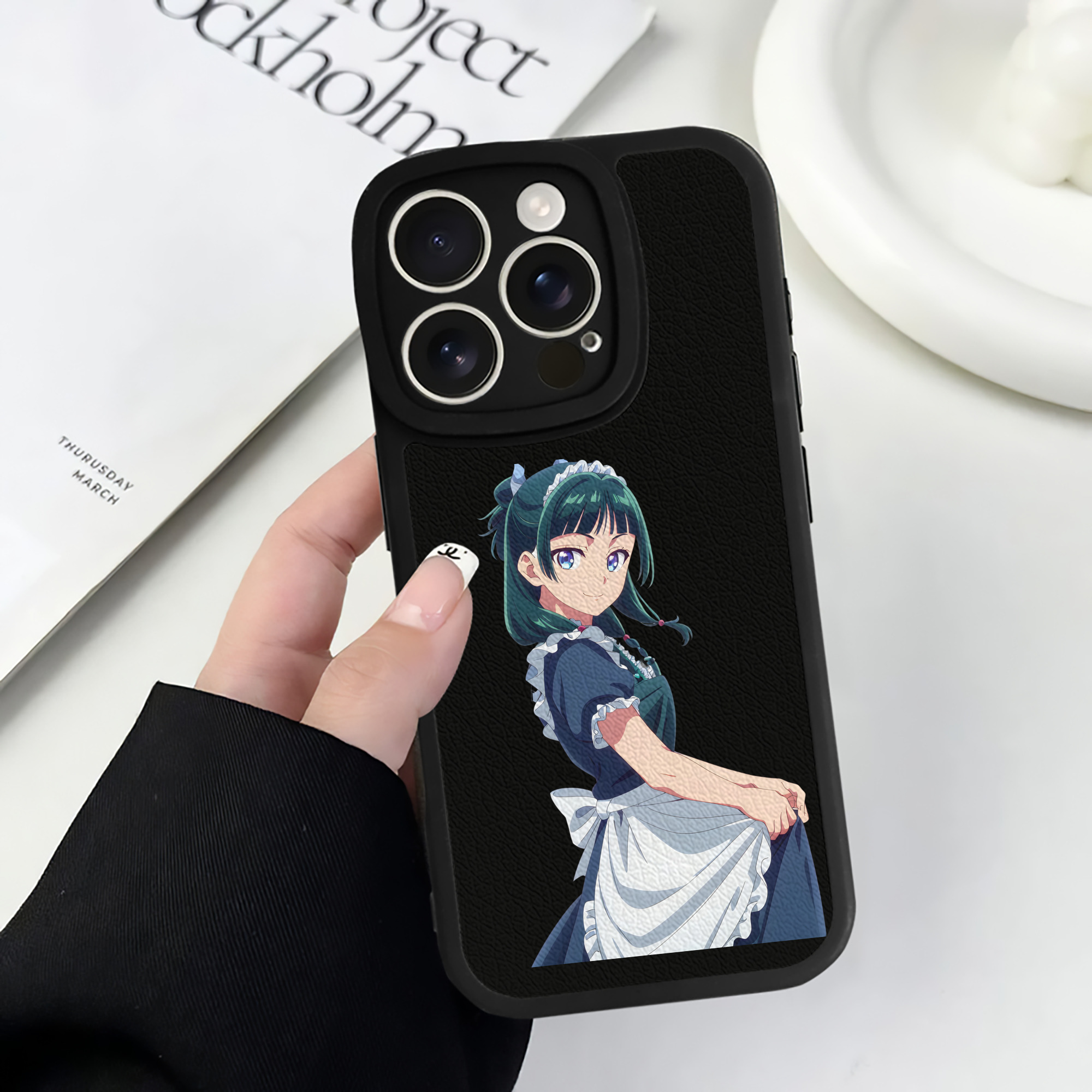 薬屋のひとりごと The Apothecary Diaries 【iPhone 16シリーズ対応】シリコンスマホケース（レザー調） 材質：シリコン